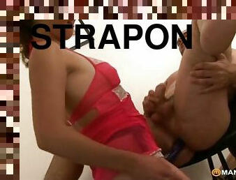 strapon, analano