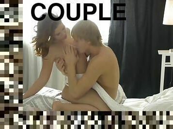 Romantic teen couple best sex alarm clock