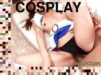 Teasing cosplay asian beauty facailized