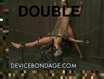 Double The Fun For Slutty Babes In BDSM Scene