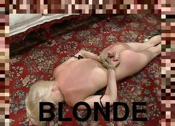 Blonde Babe Gets Her Brain Fucked Out Of Her As She's Tied