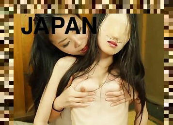 Subtitled Japanese faceless ghost spooky lesbian foreplay