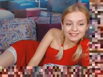 Hot Blonde Babe Webcam Masturbation