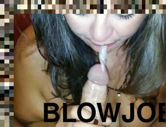 Bbw whore blowjob and swallow