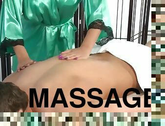 Masseuse with big tits