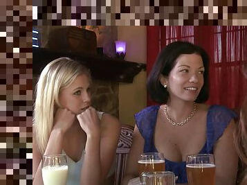 Blonde girl has an affair with an older lesbian woman