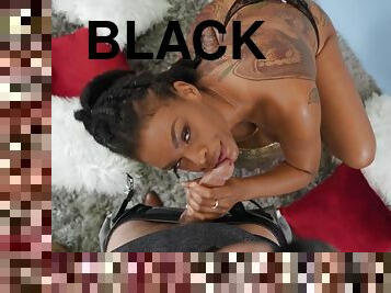 Appetizing black hussy hardcore sex video