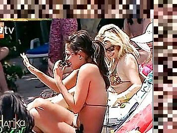 Stunning Turkish Actress Merve Sevi Sunbathing At The Beach In Bikini