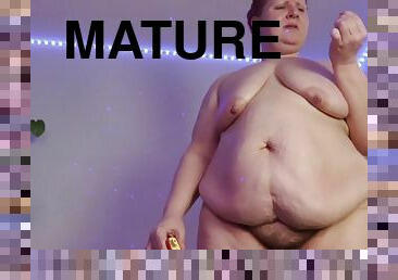 Mature nude fat body