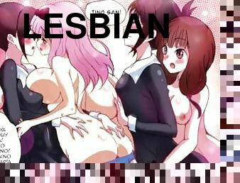 Trío de lesbianas Inno Fujiwara y Kaguya sama love is war