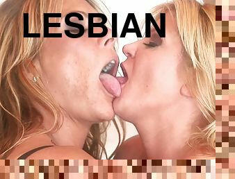 Gorgeous Blonde Lesbian Cougars Fucking Each Other