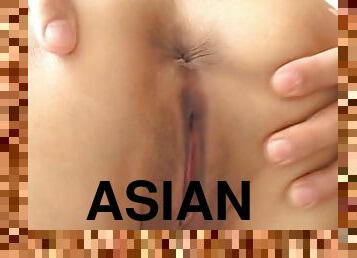 Horny Asian Loving a Threesome Fucking
