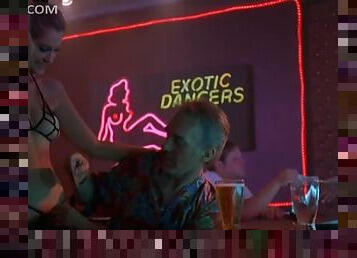 Breathtaking Babes Working Topless in a Strip Club - 'Bad Santa' Scene