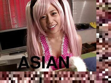 Hardcore POV doggystyle sex scene with long-haired Asian Rina Rukawa