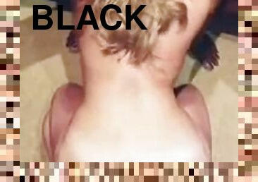 Chubby blonde girlfriend was so eager to meet black strangers for sex