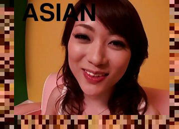 Delightful Asian babe in a miniskirt enjoys fingering her pussy
