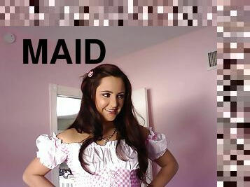 Dynamic maid with hot ass in uniform getting banged hardcore doggystyle