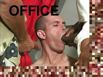 White man buggered in the office of the directors