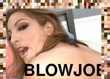 Jenna Haze gets cunny banged and cumshot on feet after blowjob