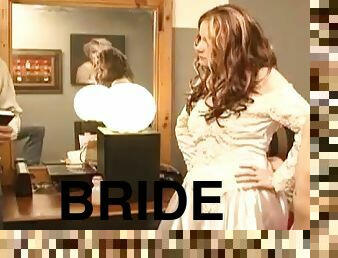 A curvy bride gets pounded doggystyle on her wedding night