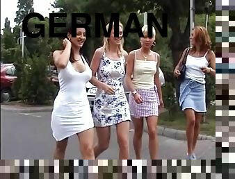 Compilation of hot German bombshells being rammed outdoors