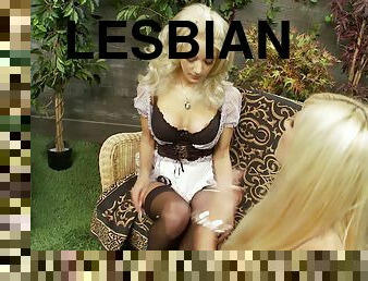 Big tits lesbian maids in uniform pussy licking hardcore till orgasm