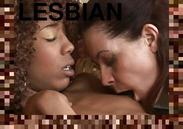 Lesbian Interracial Ebony And Ivory Scene 3 - skinny small tits ebony Magdalene St Michaels