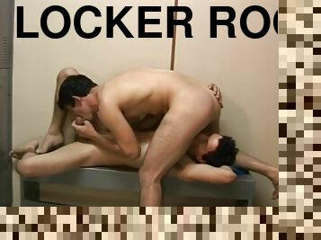 Locker room sex is all bareback and hot