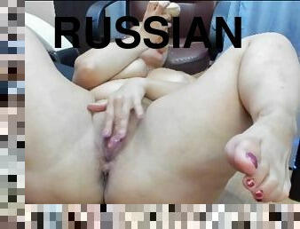 Russian mature ass fuck. dildo