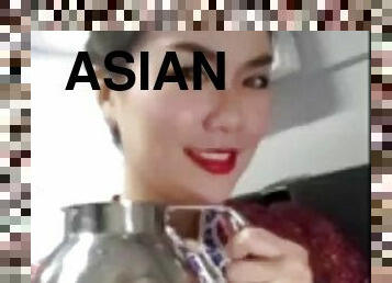 Asian stewardess