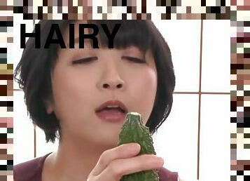 Chubby Yagi Michika likes when a friend bangs her hairy pussy