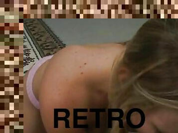 This blonde babe has amazing cock sucking skills - homemade retro - amateur classic - POV