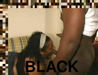 Black guy fucks her fat and flabby cunt