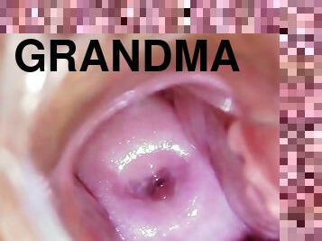 Grandma is a nurse that loves masturbating