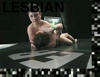 Nina and Syd Blakovich have lesbian doggy style sex on tatami