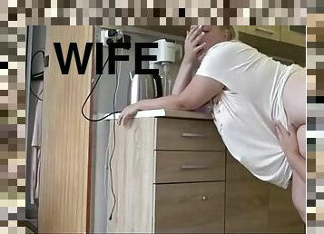 Wife porn in the kitchen