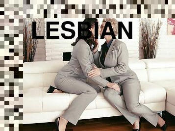 Dazzling females in classy lesbian XXX shag