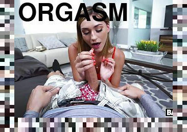 Strong POV shows teen the right orgasms