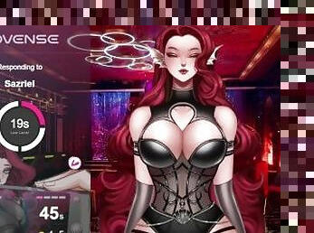 Big Tit Redhead Anime Girl Gets Edged on Stream