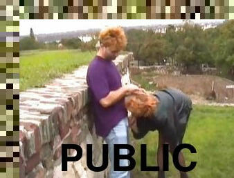 Public sex at old castle