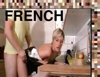 femme-de-ménage, amateur, fellation, énorme-bite, française, blonde, uniformes, bite