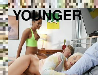 Younger man fucks juicy cunts of pornstars Alina Ali & Slay Savage