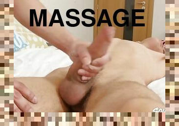 SOUTHERNSTROKES Alan Caine Massages Andy Ford Before Handjob