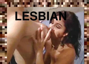 Hot big titty lesbians with toys and tongues