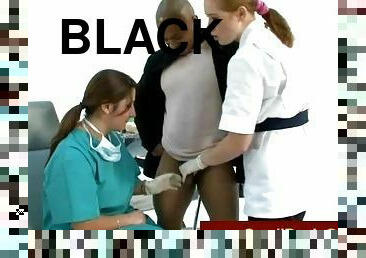 Nurses jerking a small penis
