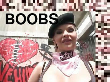 Sexy slut with big boobs is a tasty treat
