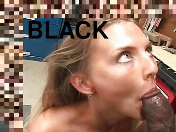 Big black cock blown and boning her from behind