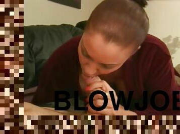 Mom blowjob and handjob feels so good