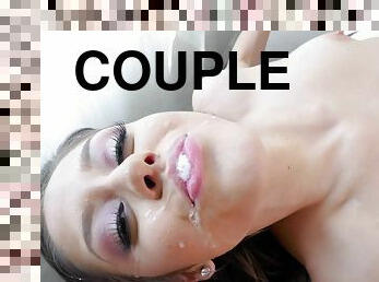 POV video of sexy GF Catalina Ossa pleasuring her BF's stiff dick