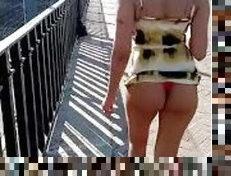 public nudity walk across bridge